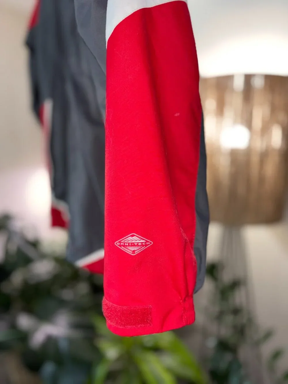 Columbia Youth Bugaboo Omni-Tech Jacket Red Gray Size L 14/16 Waterproof Ski